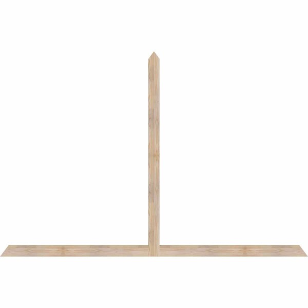 Ekena Millwork Portland Smooth Timber Gable Bracket, Douglas Fir, 96"W x 64"H x 1 1/2"D x 3 1/2"F, 16/12 Pitch GBW096X64X0204POR00SDF - main